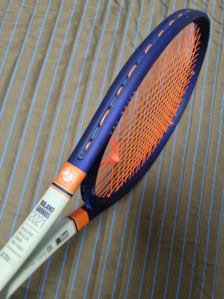 윌슨 테니스 라켓 울트라 100 롤랑가로스 에디션--2
