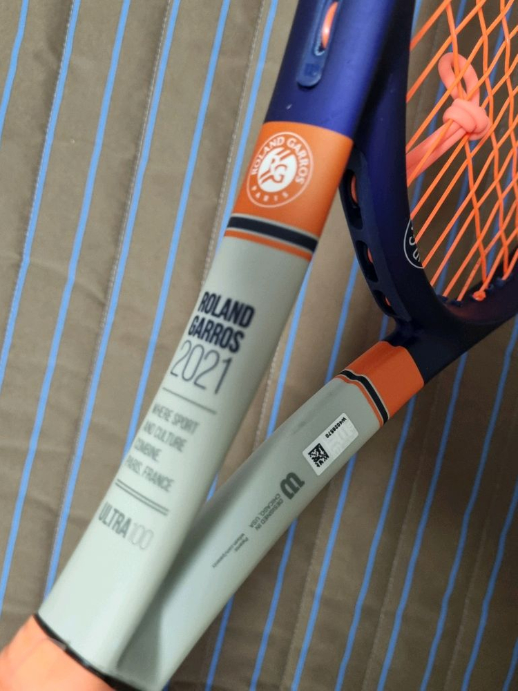 윌슨 테니스 라켓 울트라 100 롤랑가로스 에디션--6