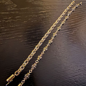 크롬하츠 925실버 페이퍼체인,e ch pls 팔찌 이미지