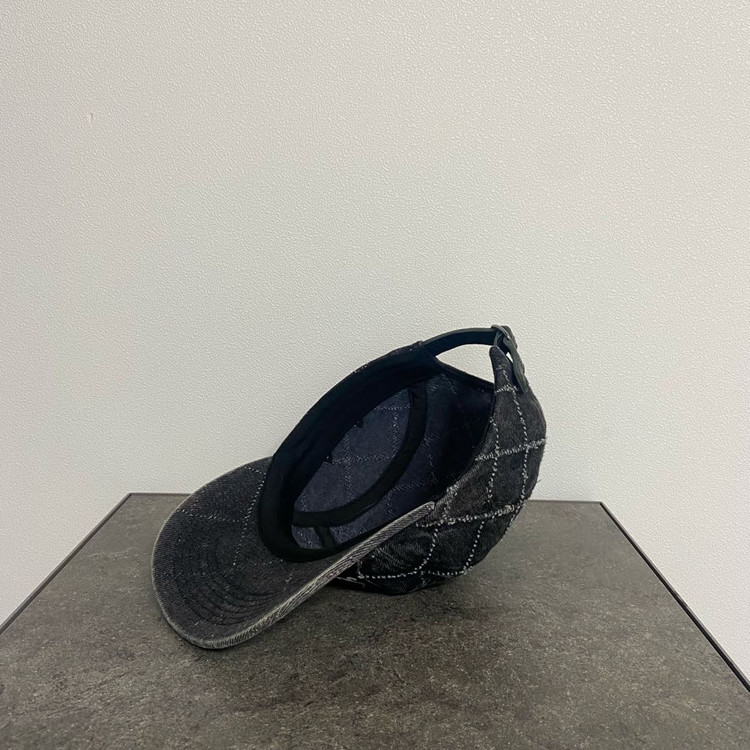 (OS) 슈프림 박스로고 캠프캡 모자 펀치드 데님 블랙--6