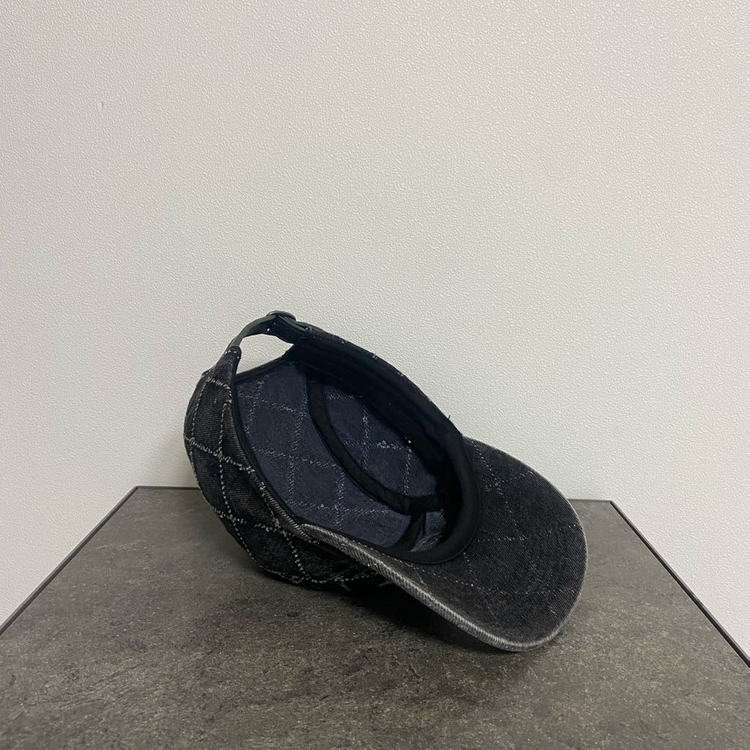 (OS) 슈프림 박스로고 캠프캡 모자 펀치드 데님 블랙--7