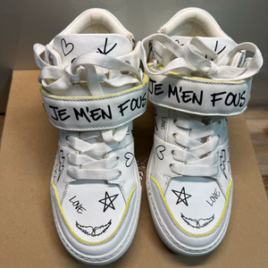 정품)쟈딕앤볼테르 Flash Fluorescent 스웨이드 스니커즈 36