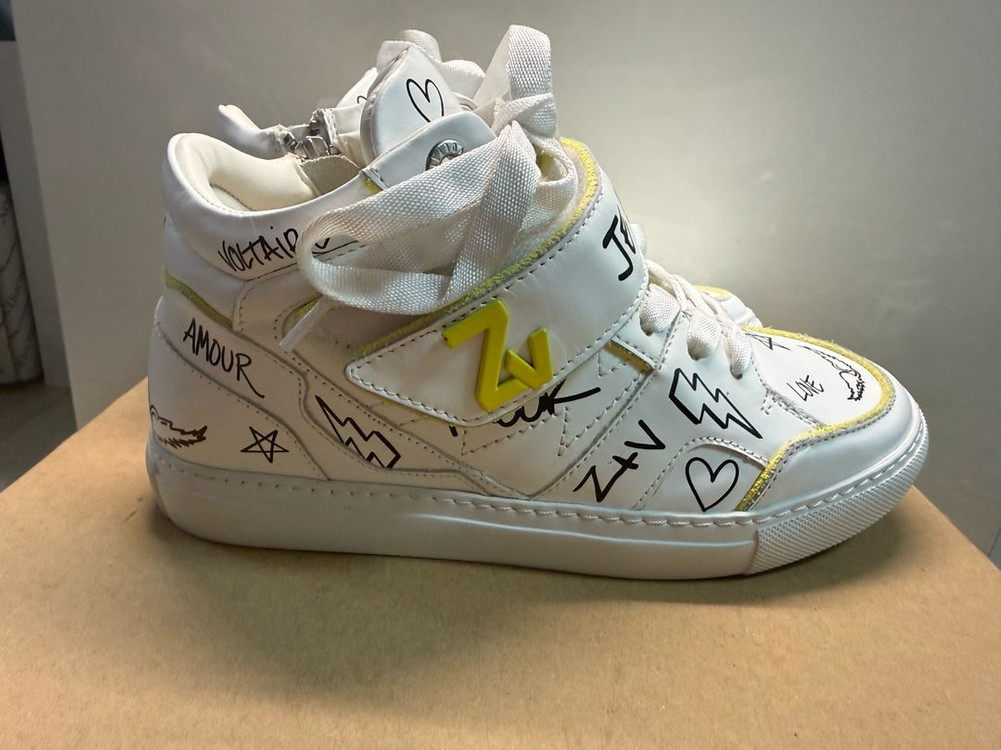 정품)쟈딕앤볼테르 Flash Fluorescent 스웨이드 스니커즈 36--1