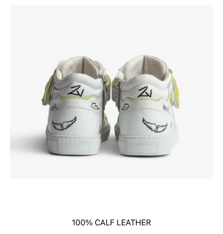 정품)쟈딕앤볼테르 Flash Fluorescent 스웨이드 스니커즈 36--8