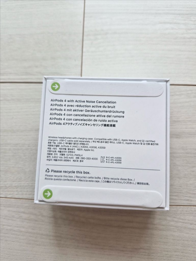 에어팟 4세대 ANC 노캔 미개봉 새제품--1