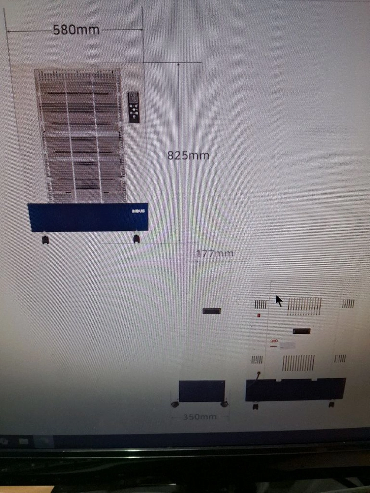 인더스 전기온풍기 4단히터난로 열풍기 대형전기난로 2.8kw 송풍기능재품 이미지