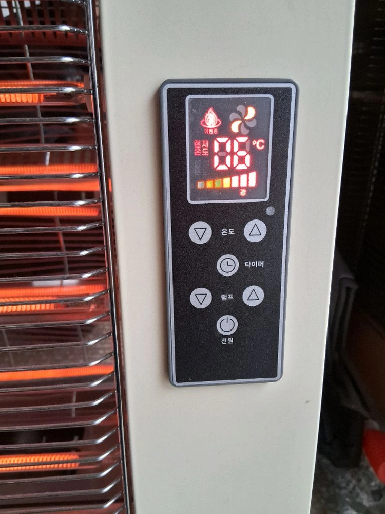 인더스 전기온풍기 4단히터난로 열풍기 대형전기난로 2.8kw 송풍기능재품 이미지