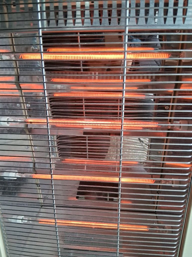 인더스 전기온풍기 4단히터난로 열풍기 대형전기난로 2.8kw 송풍기능재품 이미지