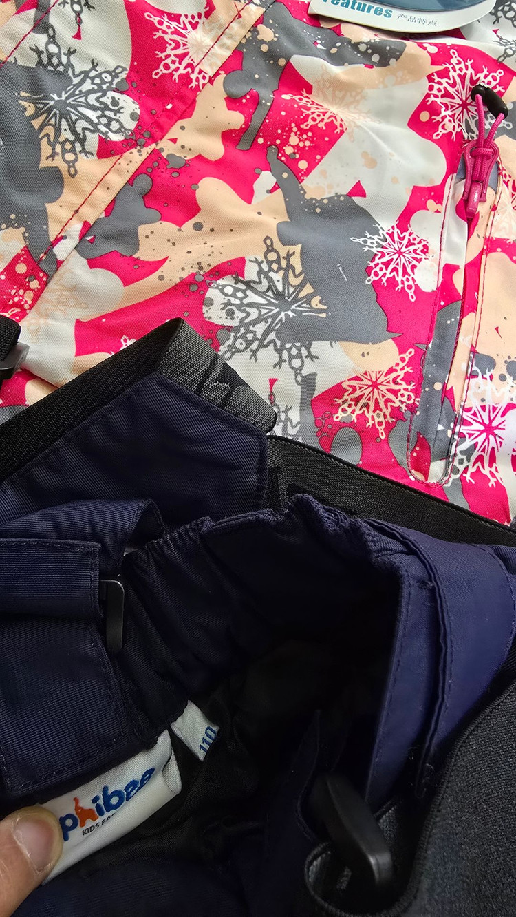 남아130 여아125 Phibee 키즈 스키복 세트--2