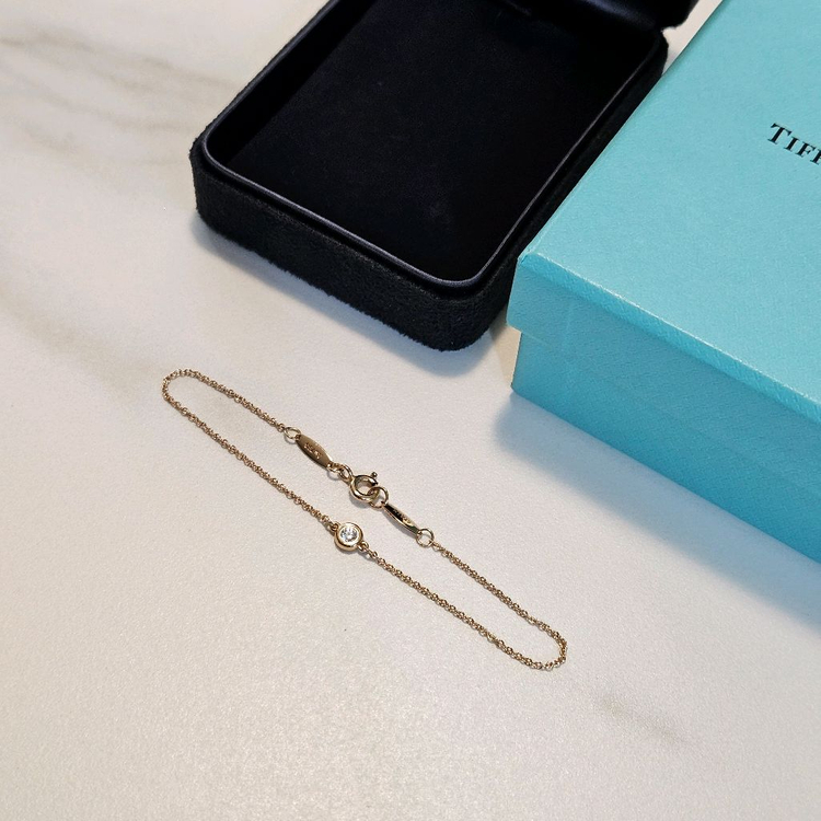 티파니앤코 엘사 퍼레티 다이아몬드 바이 더 야드 브레이슬릿 팔찌 Tiffany 18K--3