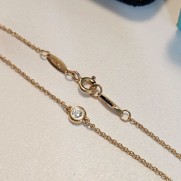 티파니앤코 엘사 퍼레티 다이아몬드 바이 더 야드 브레이슬릿 팔찌 Tiffany 18K--4