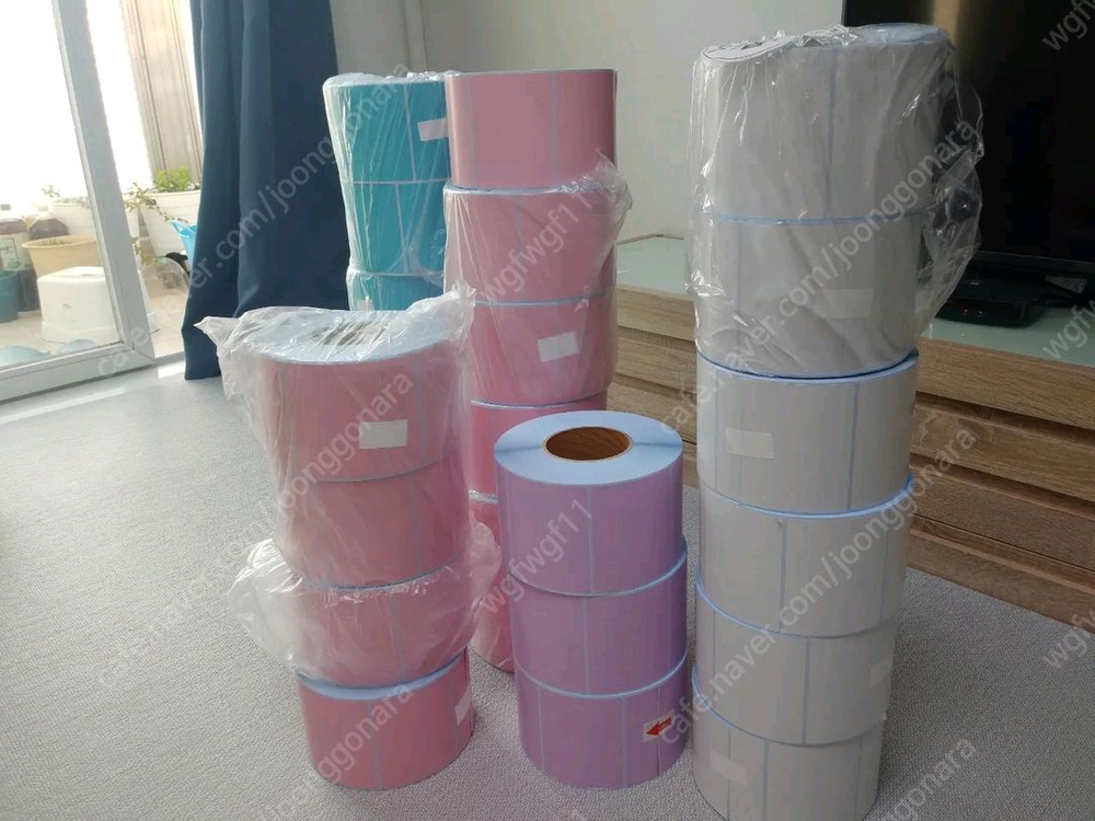 바코드라벨 아트지 먹지 이미지