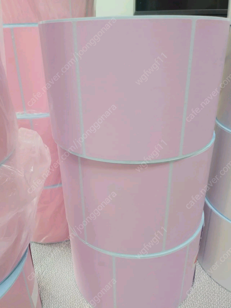 바코드라벨 아트지 먹지 이미지