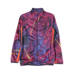 아디다스 퍼플 그래픽 아디제로 우븐 재킷 바람막이 자켓 XS