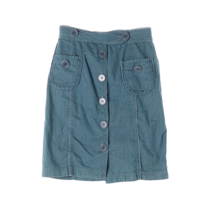 폴스미스 블루 포켓 버튼 스커트 데님스커트 청치마