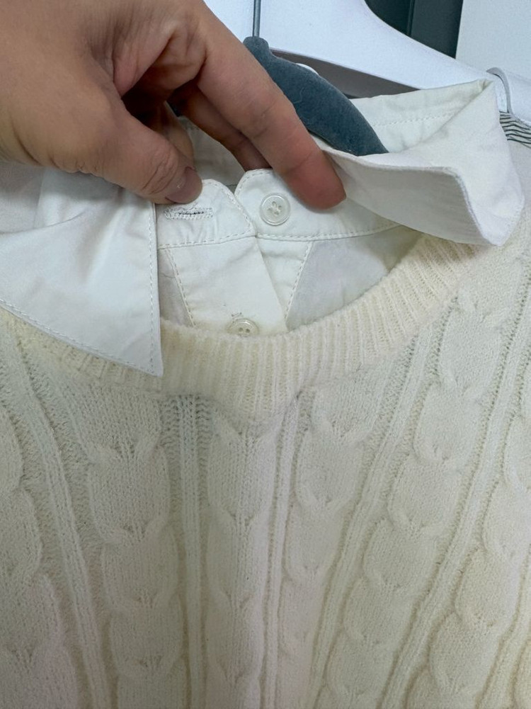 셔츠레이어드 니트--4