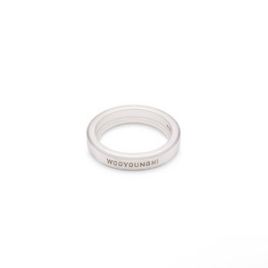 우영미 매트 커브 볼드 링 반지