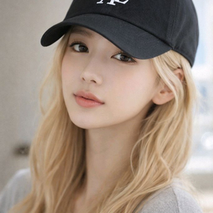 우알롱 시그니처 로고 볼캡 블랙 S(57) 이미지