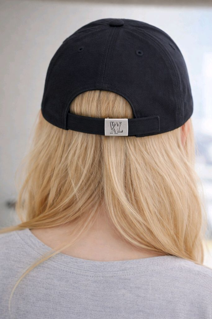 우알롱 시그니처 로고 볼캡 블랙 S(57) 이미지