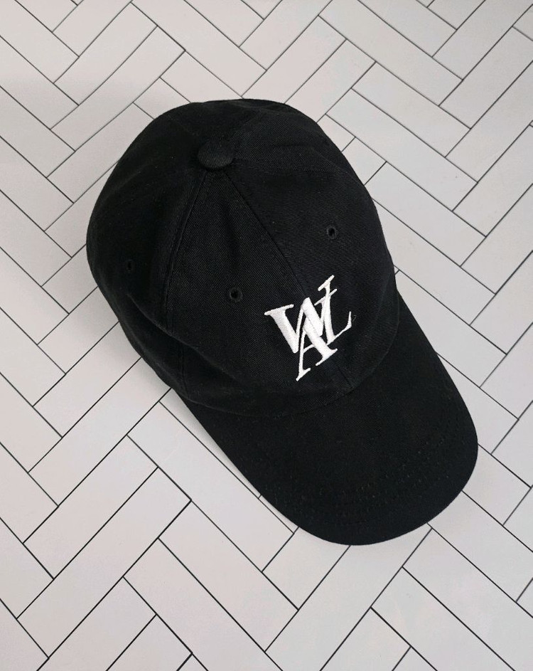 우알롱 시그니처 로고 볼캡 블랙 S(57) 이미지