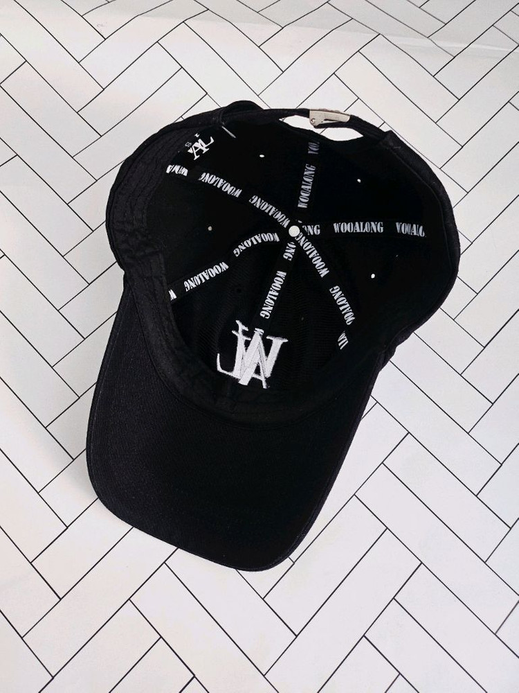 우알롱 시그니처 로고 볼캡 블랙 S(57) 이미지
