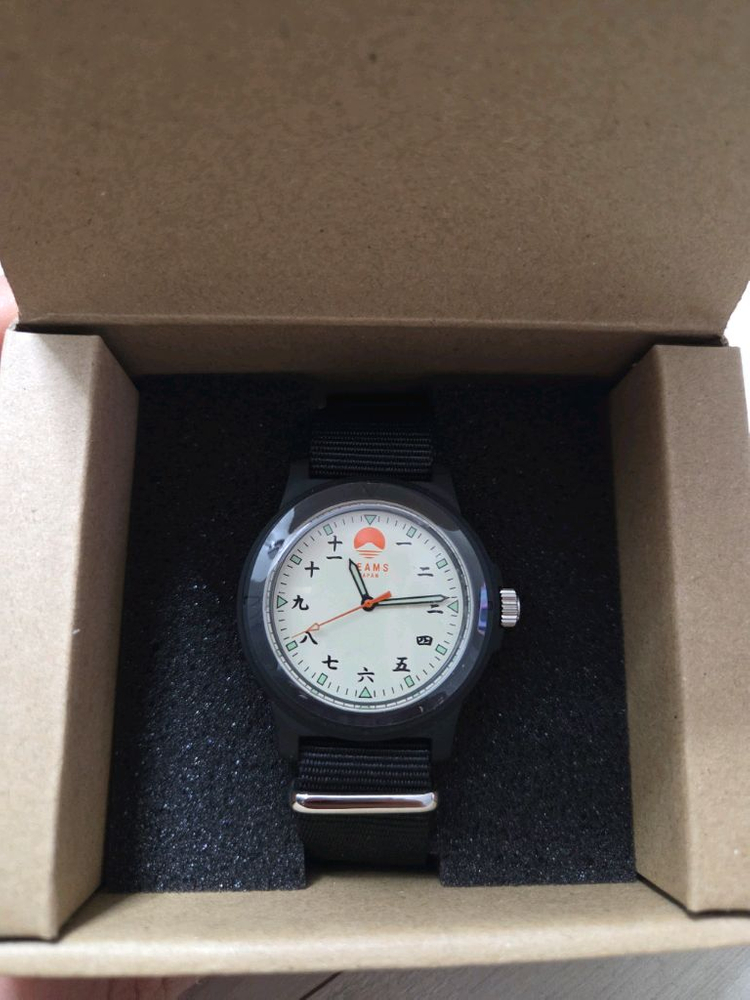 [풀박스 새상품] 빔즈 재팬 누매럴스 와치 블랙--1