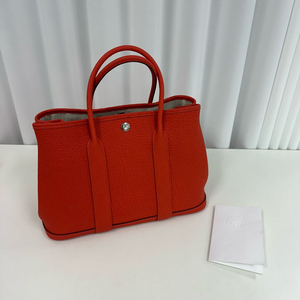 에르메스 가든파티 30 카푸신컬러 토트백