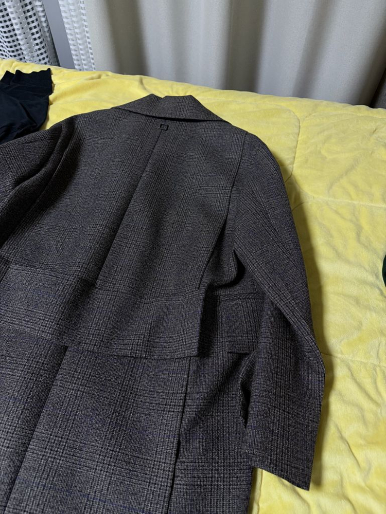 22FW 우영미 메인체크코트 새상품 (46사이즈)--2