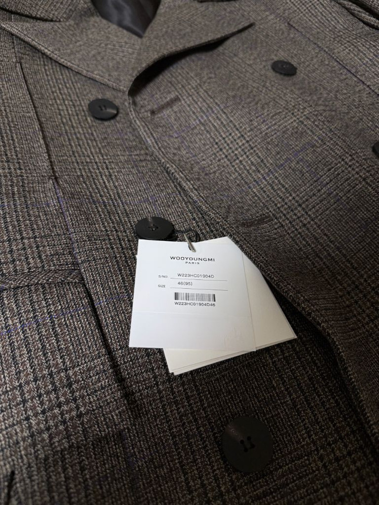 22FW 우영미 메인체크코트 새상품 (46사이즈)--3