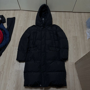 플랙 남성 헤비 덕다운 후드 롱패딩 L/100 이미지