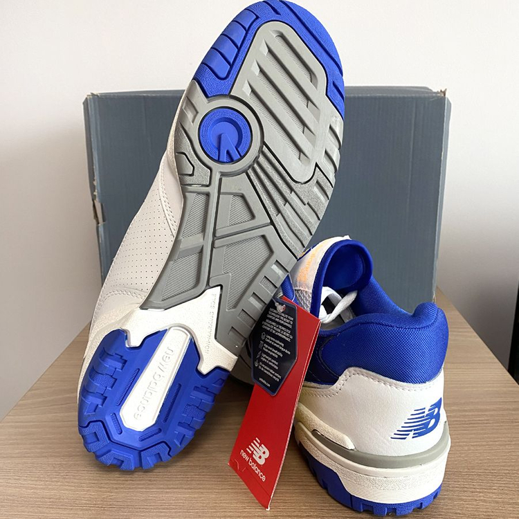 (새제품) 뉴발란스 550 화이트X블루 265,285mm 스니커즈 매장정품 이미지