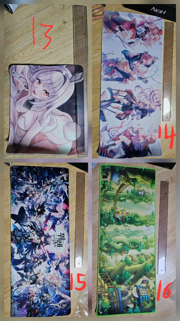 만화게임 장패드굿즈 대방출 (리제로 소녀전선 니케 명조 원신 블아 등) 이미지