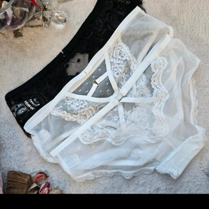레이스 여성팬티 90-95사이즈 3종 묶음 판매 이미지