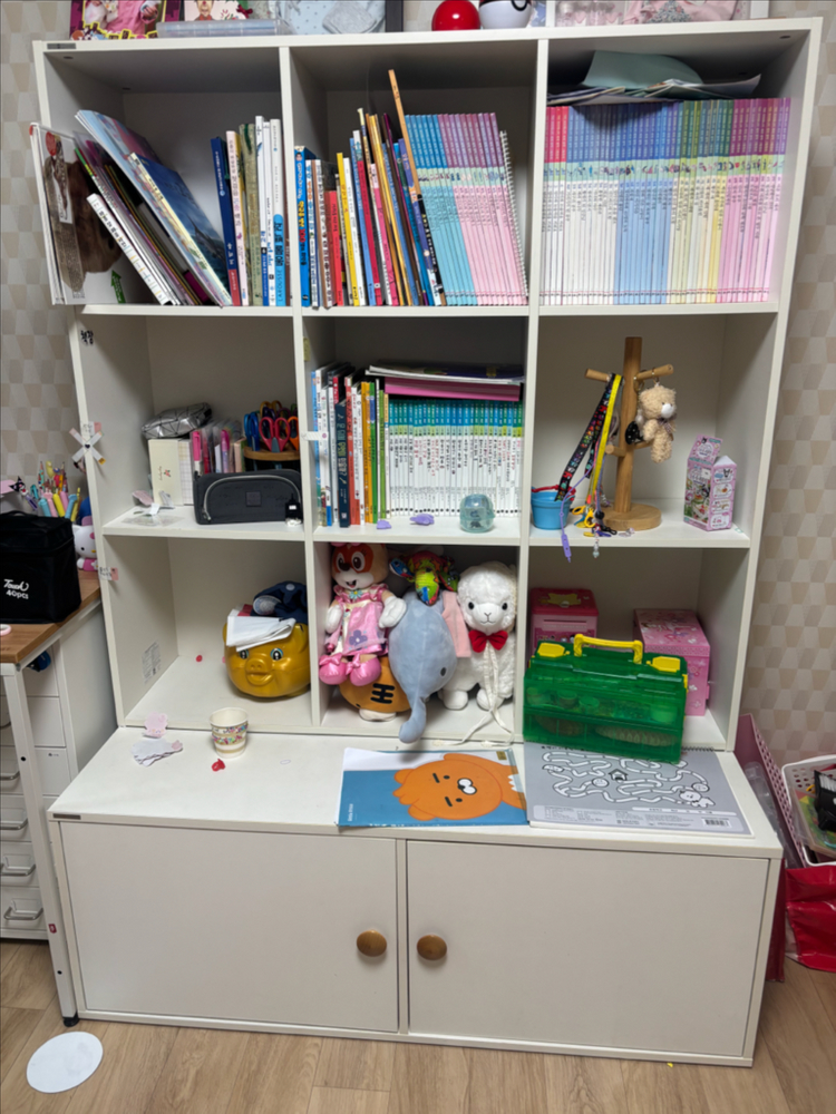 리바트 꼼므 아이 책장+수납장 세트--3