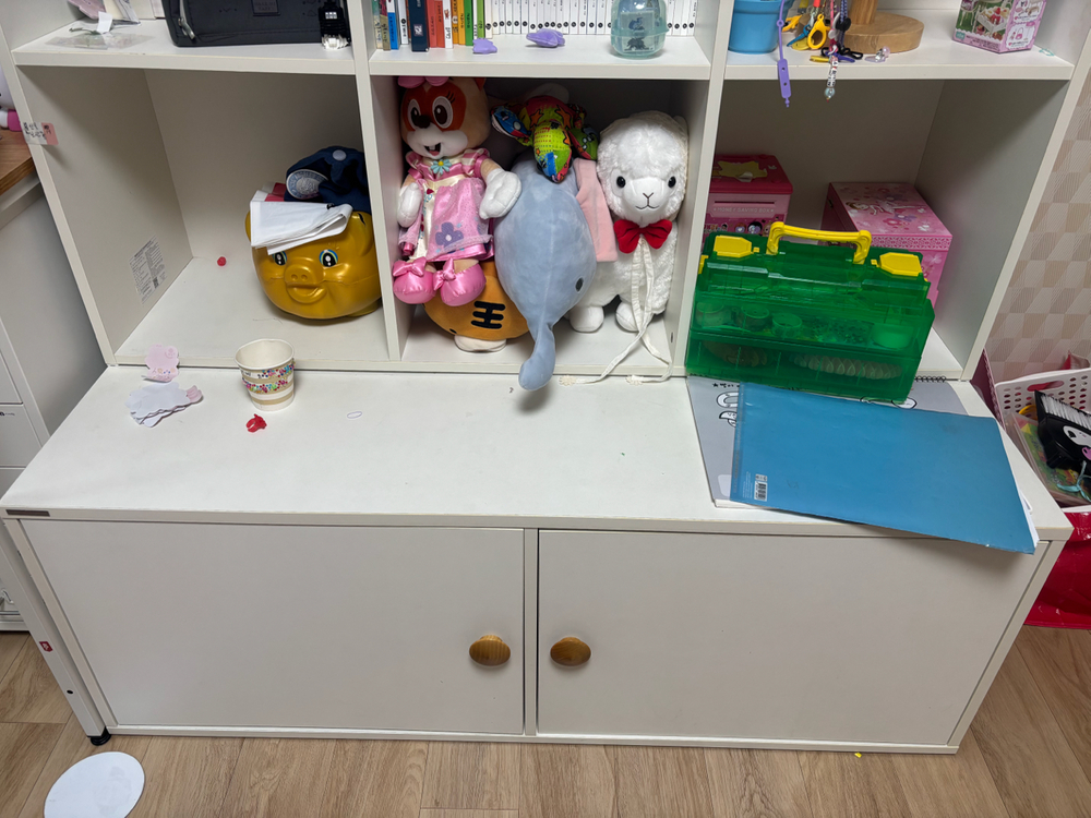 리바트 꼼므 아이 책장+수납장 세트--5