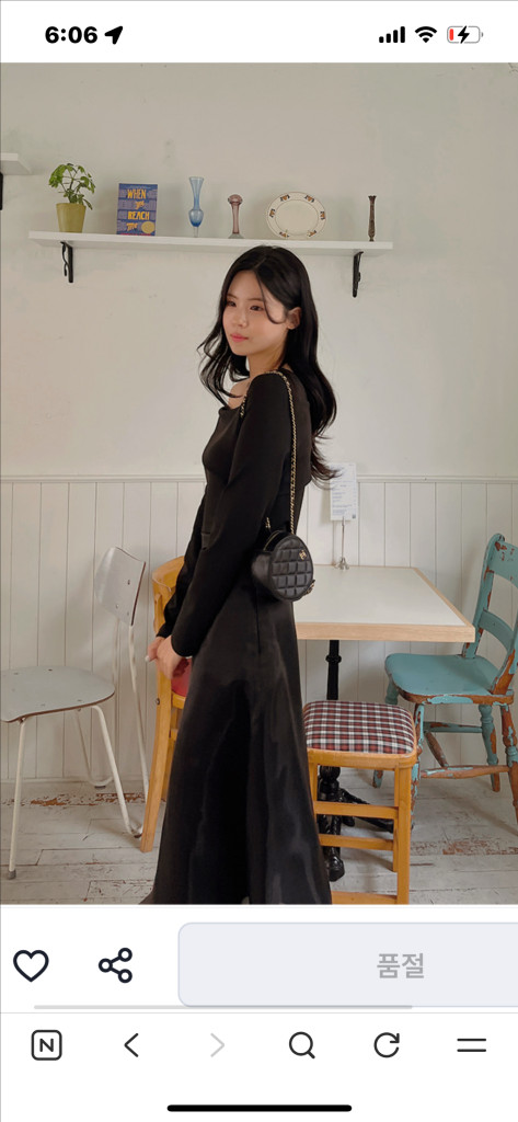 가격내림! 새상품 리리앤코 오간자 실크 롱원피스 55 이미지