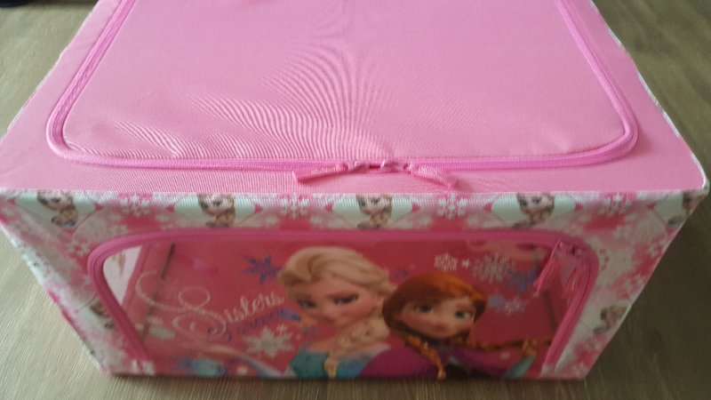 무배송.덤)겨울왕국 리빙박스 55L.핑크 비키니수영복--1