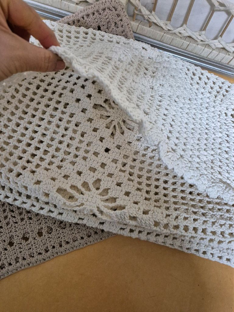 손뜨게 면소재자동차운전석커버프리 이미지