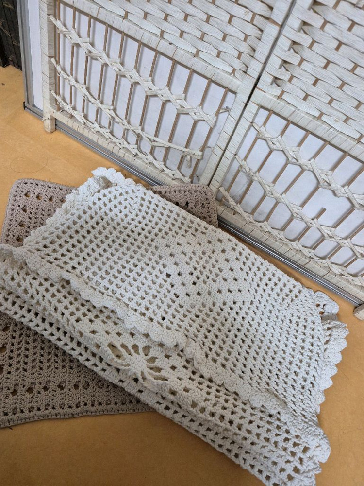 손뜨게 면소재자동차운전석커버프리 이미지