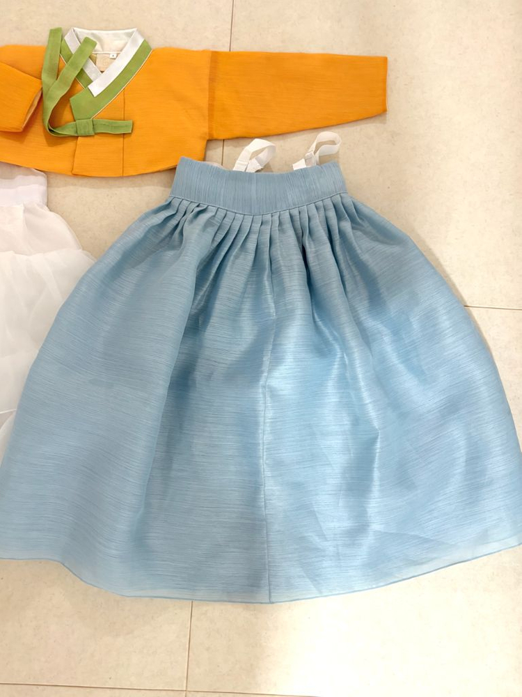 봄빛한복 4호 속치마5호 머리띠 일괄판매--2