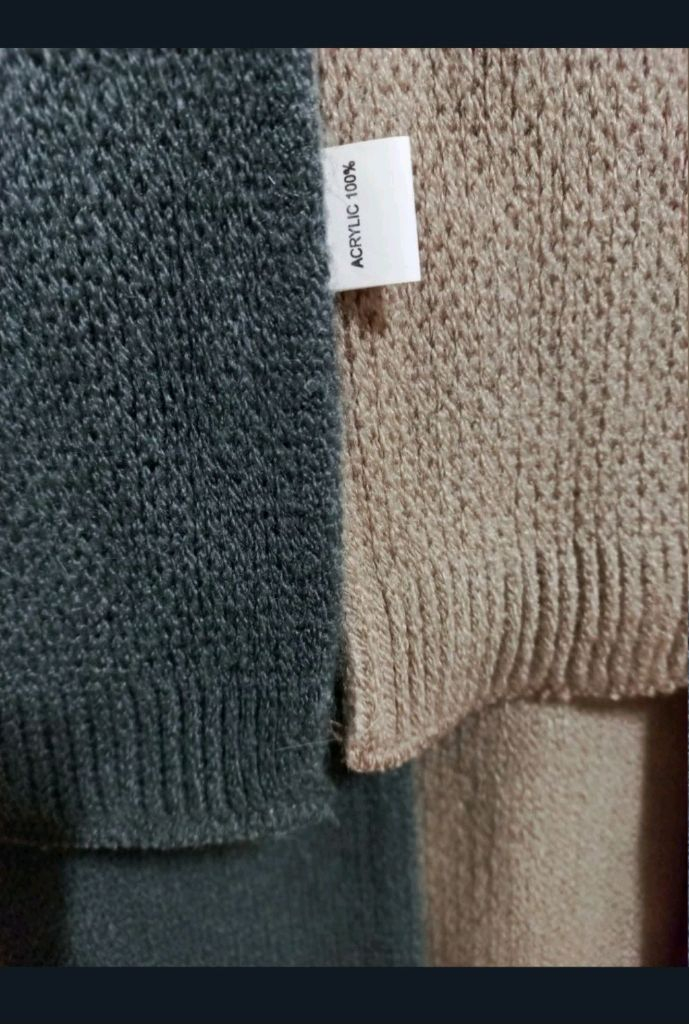 마리끌레르 체크 머플러, 쁘띠 니트 목도리 반값택포 이미지