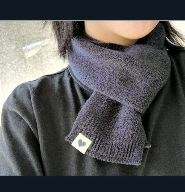 마리끌레르 체크 머플러, 쁘띠 니트 목도리 반값택포 이미지