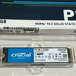마이크론 크루셜 P2 NVMe SSD 1TB (보증O)