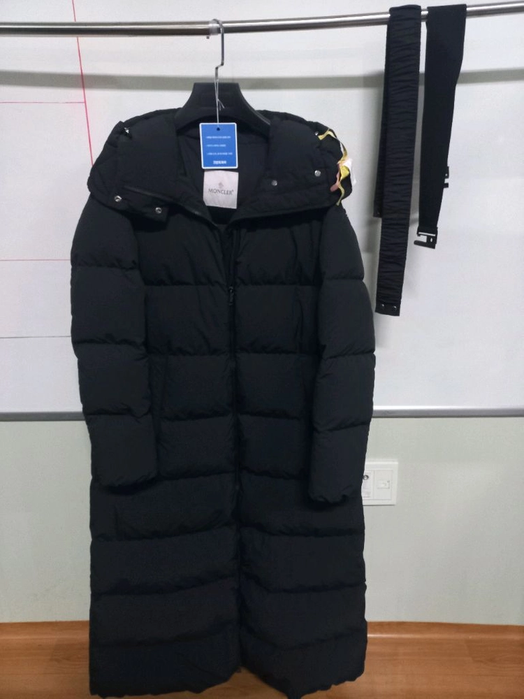 몽클레어 여성 롱패딩 고엘로 0 블랙 이미지