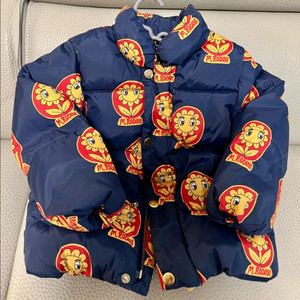 미니로디니 해바라기패딩 2-3y 유아점퍼