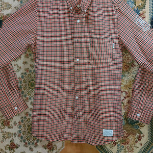 M 지플리시 슬림핏 내피 체크 셔츠 상태A