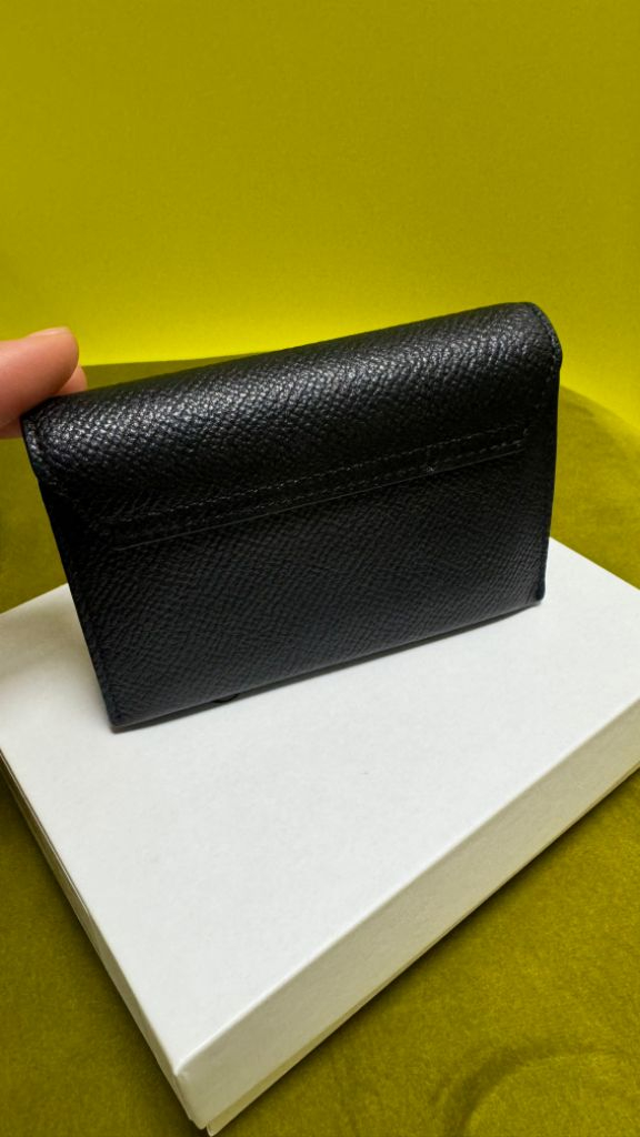 쿠론 소가죽 아코디언 블랙지갑 풀박--1