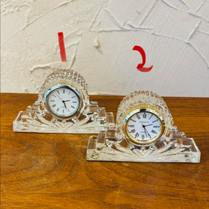 Oneworld 빈티지 크리스탈 탁상시계 2