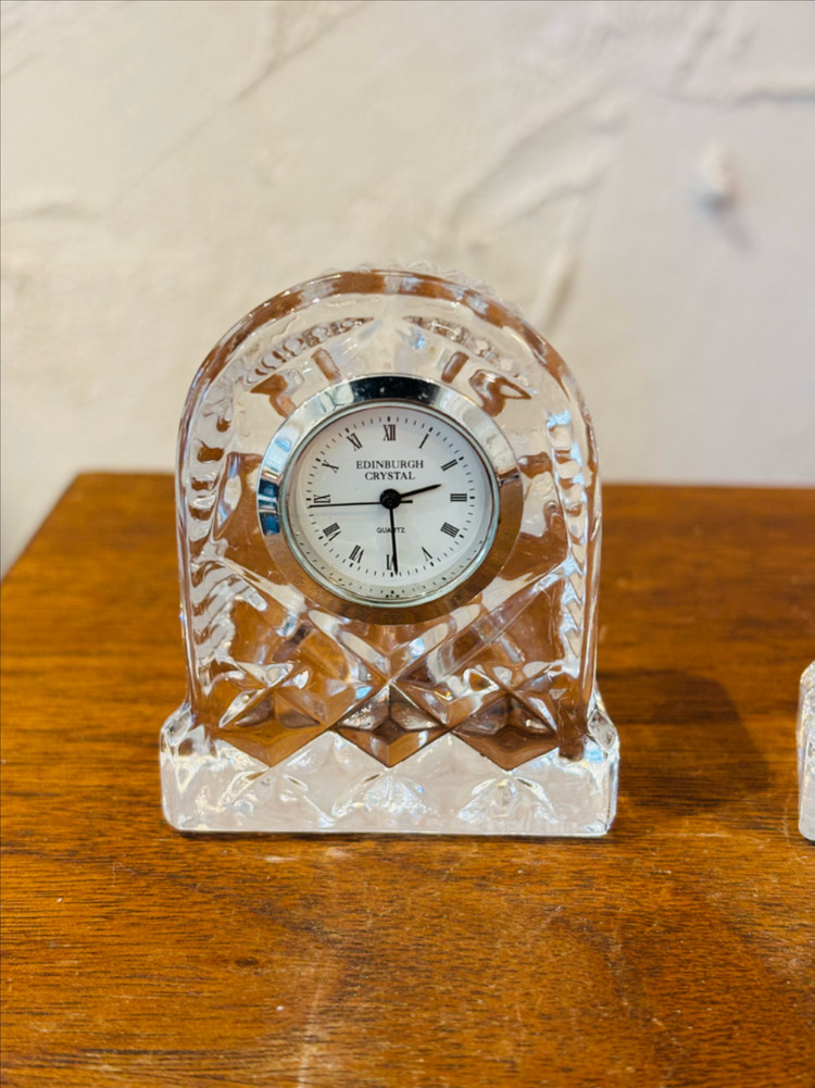 Edinburgh 빈티지 크리스탈 탁상시계 3--3