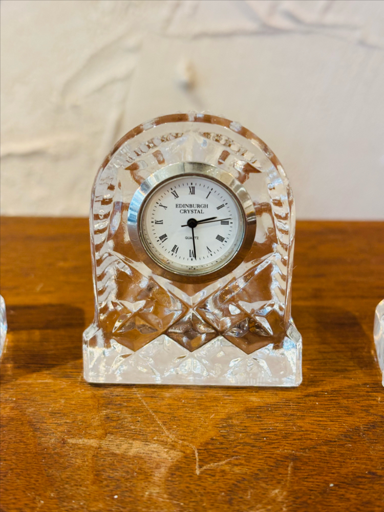 Edinburgh 빈티지 크리스탈 탁상시계 3--4